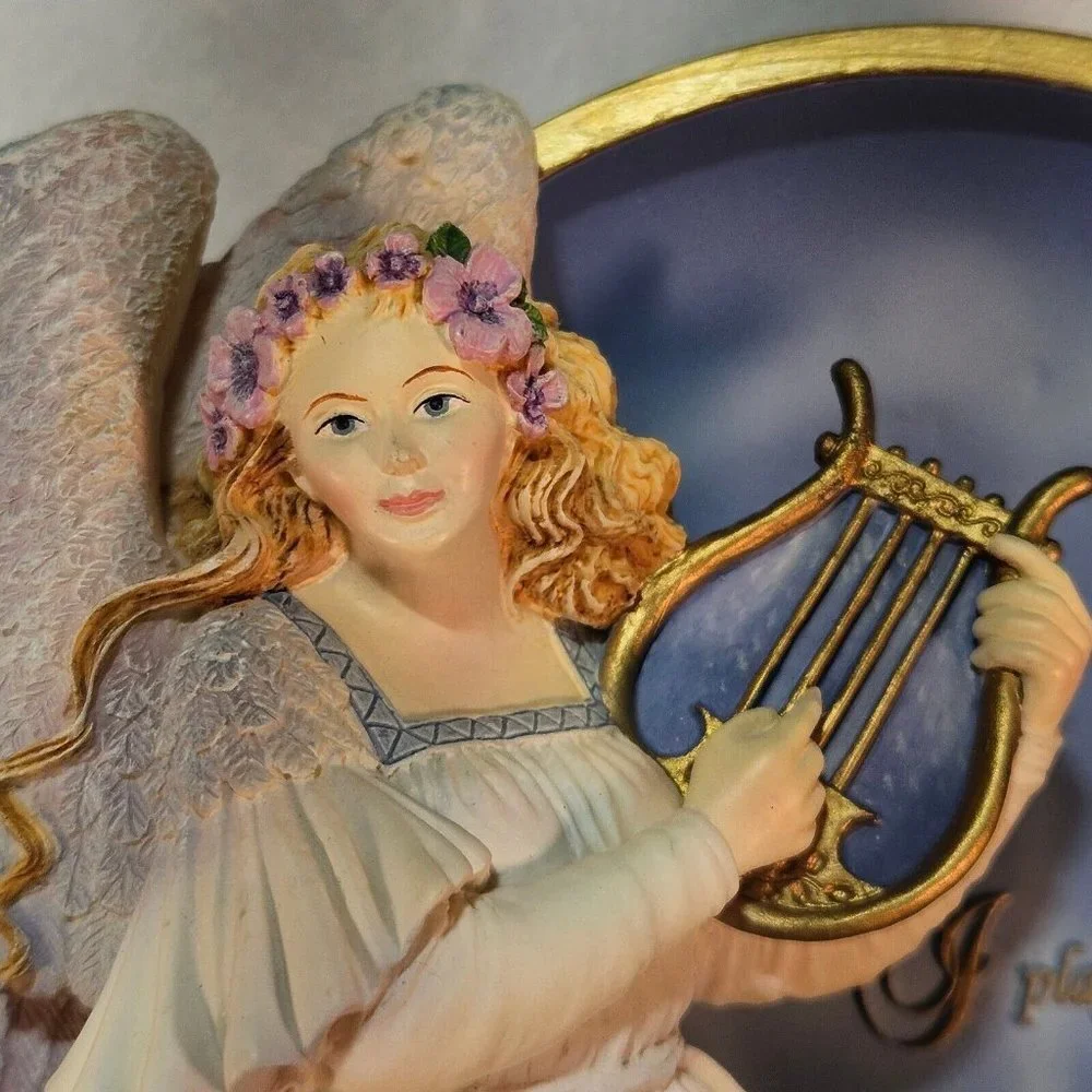 Vintage 1998 Bradford Exchange 3D Angel of Hope Decorative‎ Plate Plaque 1st ed